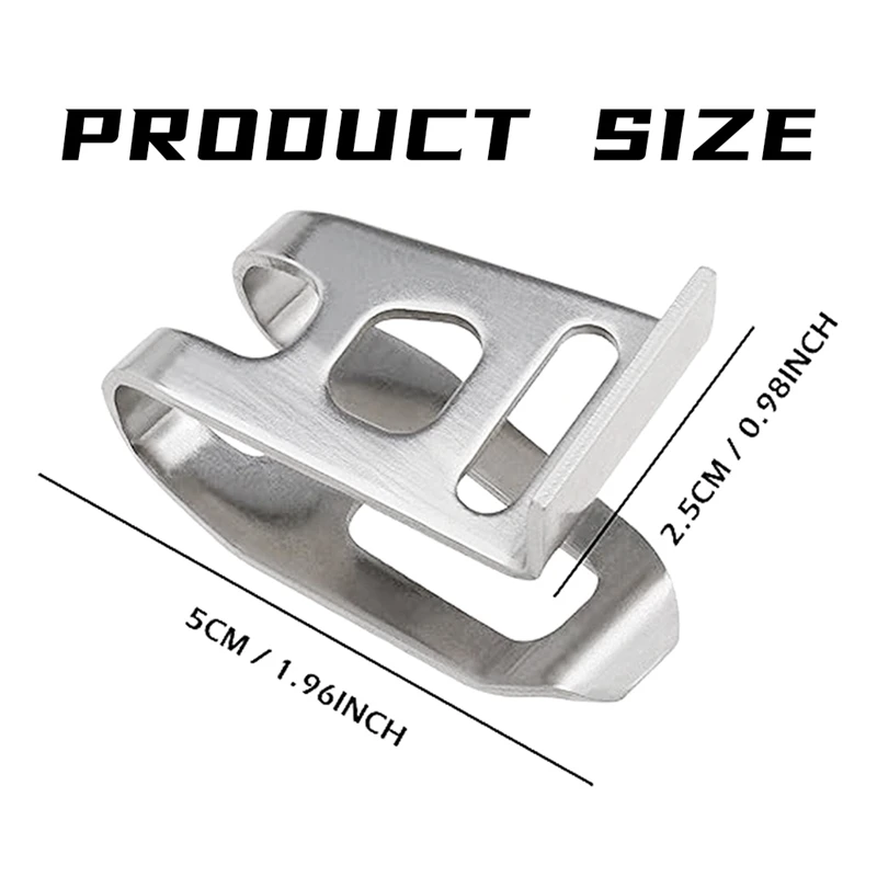 Cintura Fivela Cinto Gancho com Parafuso, Cinto Clip, Ferramenta Elétrica, 346449-3, 10pcs