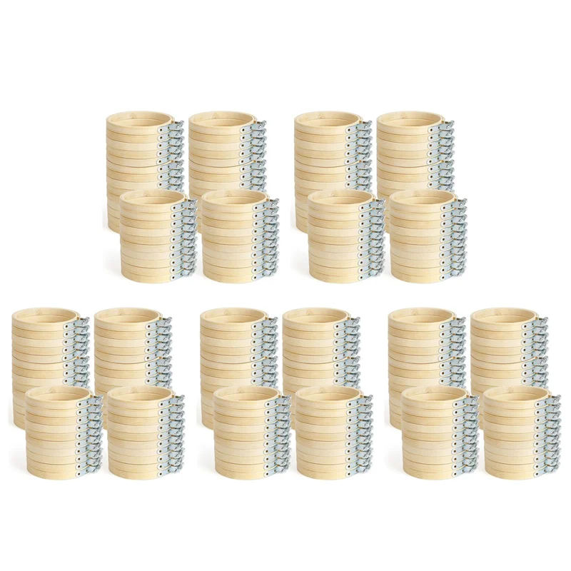 

AAAF 240Pieces 3Inch Embroidery Hoop Mini Embroidery Hoop Bamboo Round Hoop For DIY Craft Needlework, Sewing And Crafts 8Cm