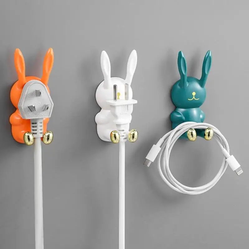 2025 New Cartoon Rabbit Wall Hook Hanger Multifunctional Hanging Bracket Supplies