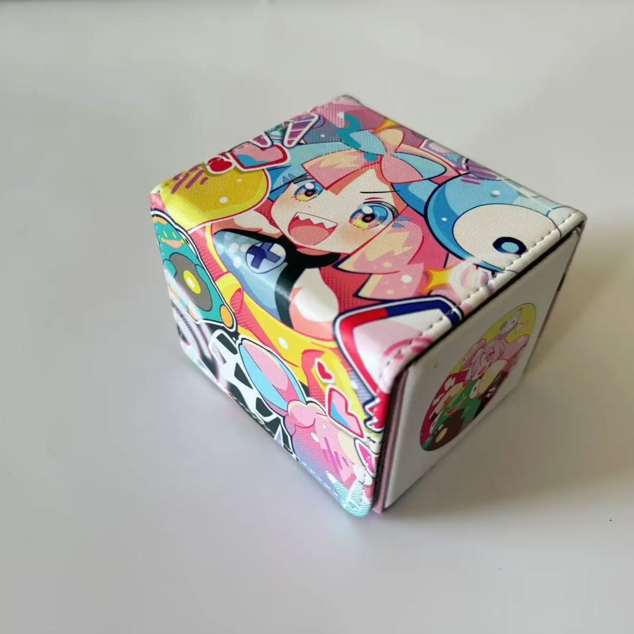 

Pokemon PTCG Коробка для колоды Iono Аниме DIY Магнитная коробка для хранения коллекционных карт PTCG Аниме Игрушки Подарки