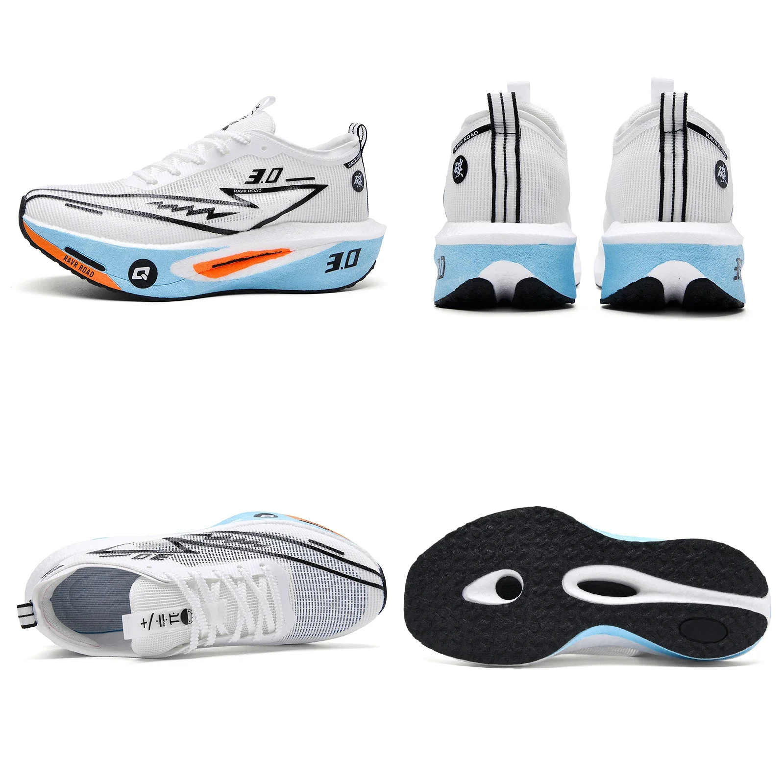 أحذية رياضية رجالية من الكربون مضادة للانزلاق مبطنة ومريحة للتدريب على السباق، أحذية تنس شبكية كاجوال للنساء #3