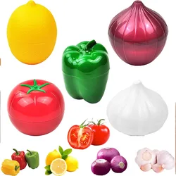 Plastic PP Fruit and Vegetable Fresh-keeping Box Garlic Onion Lemon Fresh-keeping Sealed Box Green Pepper Apple Storage Bowl Box