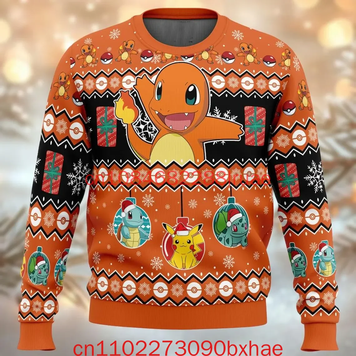 ポケモン醜いクリスマスセーターリザードンセーター漫画ホリデークリスマスギフト男性女性子供クリスマスプレゼント
