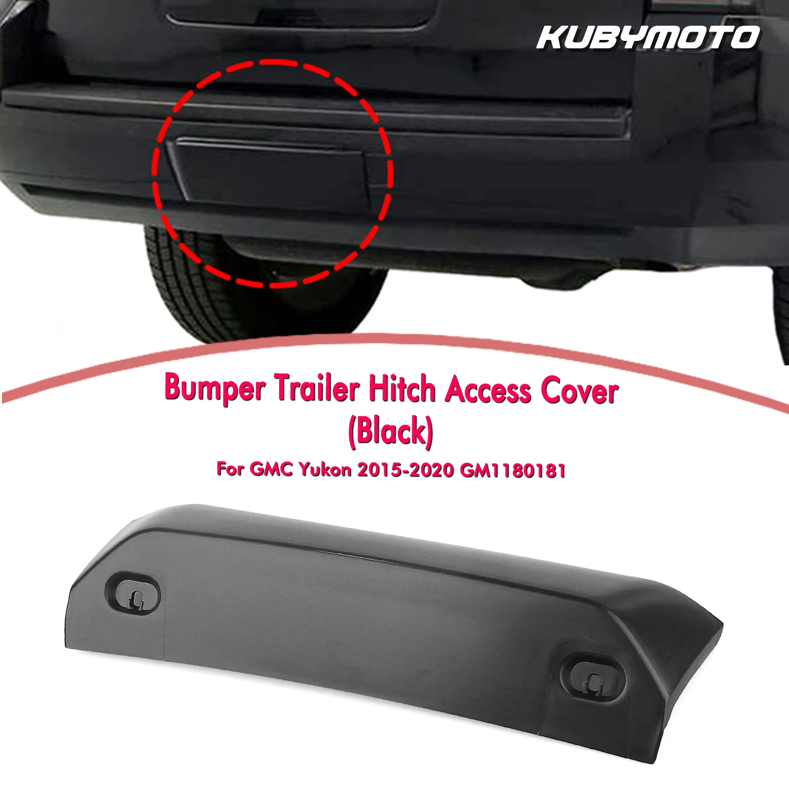 

Car Rear Bumper Tow Trailer Hitch Access Cover For GMC Yukon 2015 2016 2017 2018 2019 2020