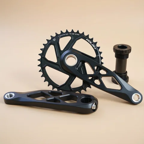 170mm Crankset MTB GOLDIX MTB Crankset BSA 24mm 165mm 170mm 175mm Direct Mount R-SPEC Trail Hollow Bike Crank Spindle DH AM XC for Shimano SRAM