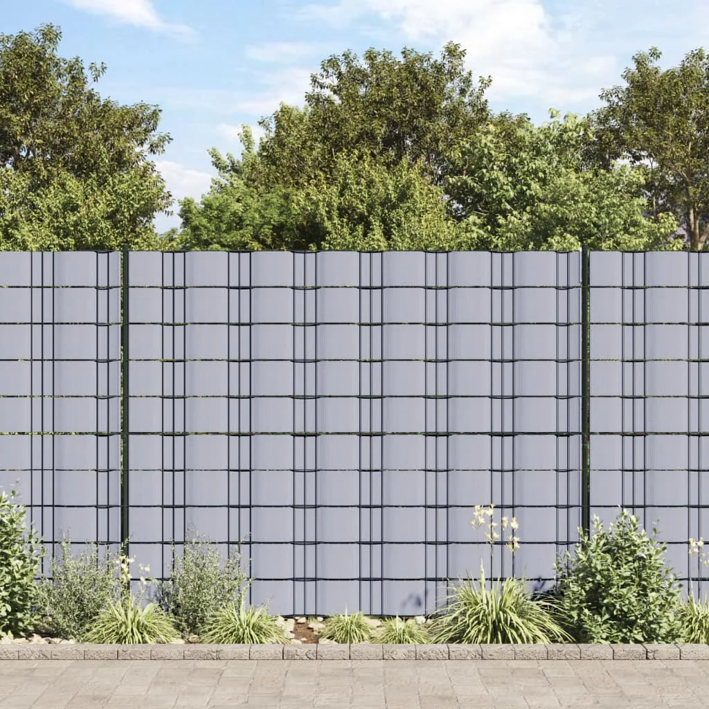 Pantalla de Privacidad para Jardín de PVC Gris Claro, 70x0.19 m, Barrera Decorativa para Patio Exterior