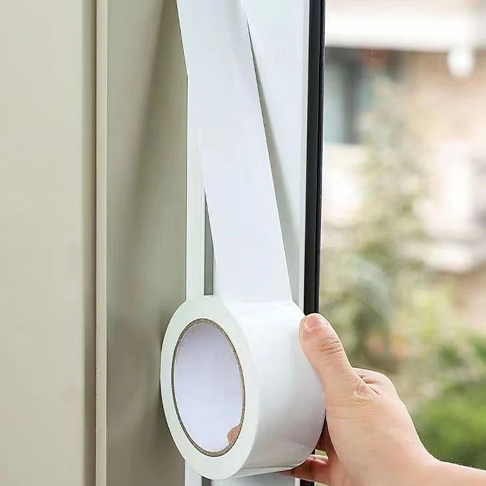 2 Rolls Windproof Tape Window Glue Duct Heavy Duty Waterproof Windowsill Sealing Carpet