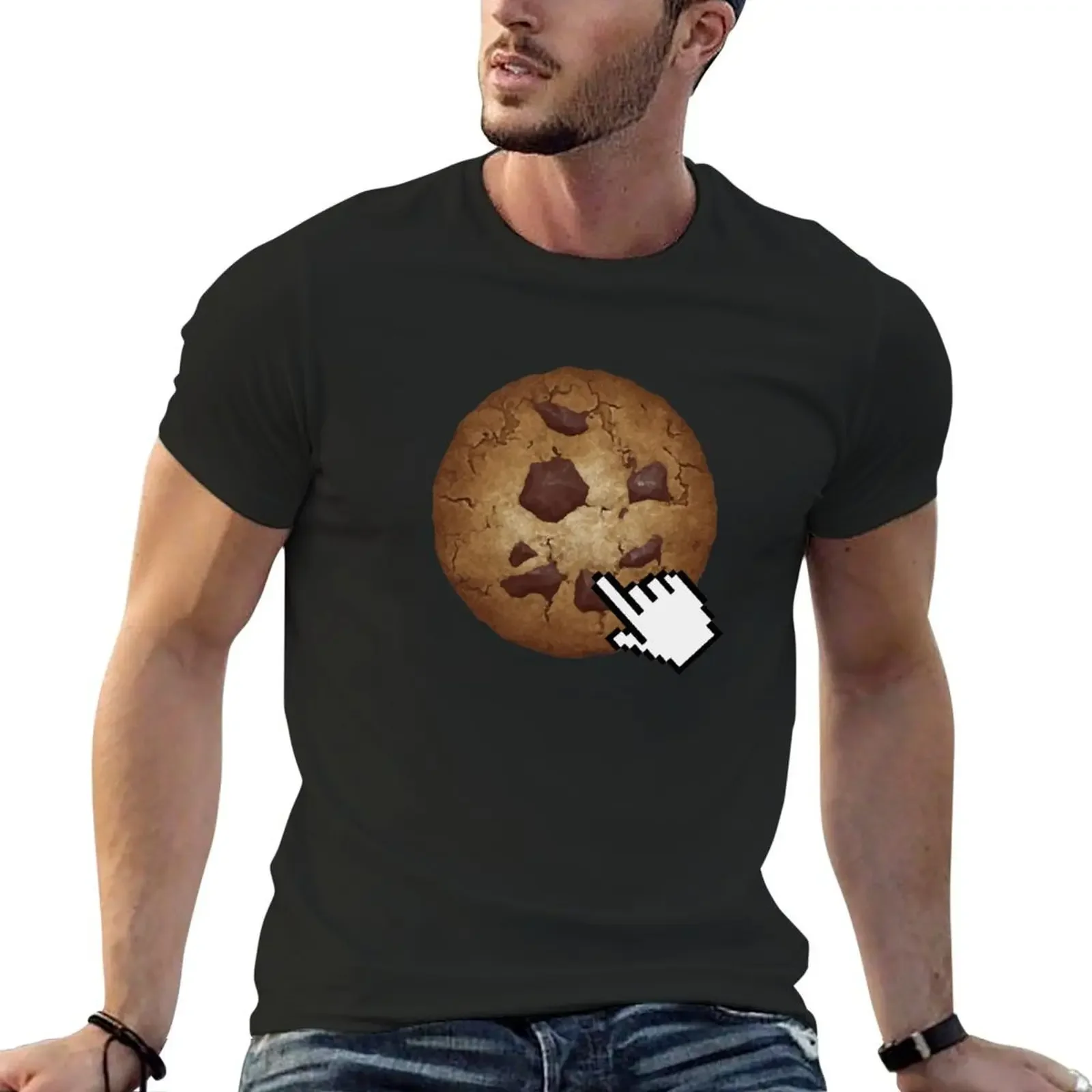 Cookie Clicker T-Shirt clothes oversizeds korean fashion mens graphic t-shirts pack