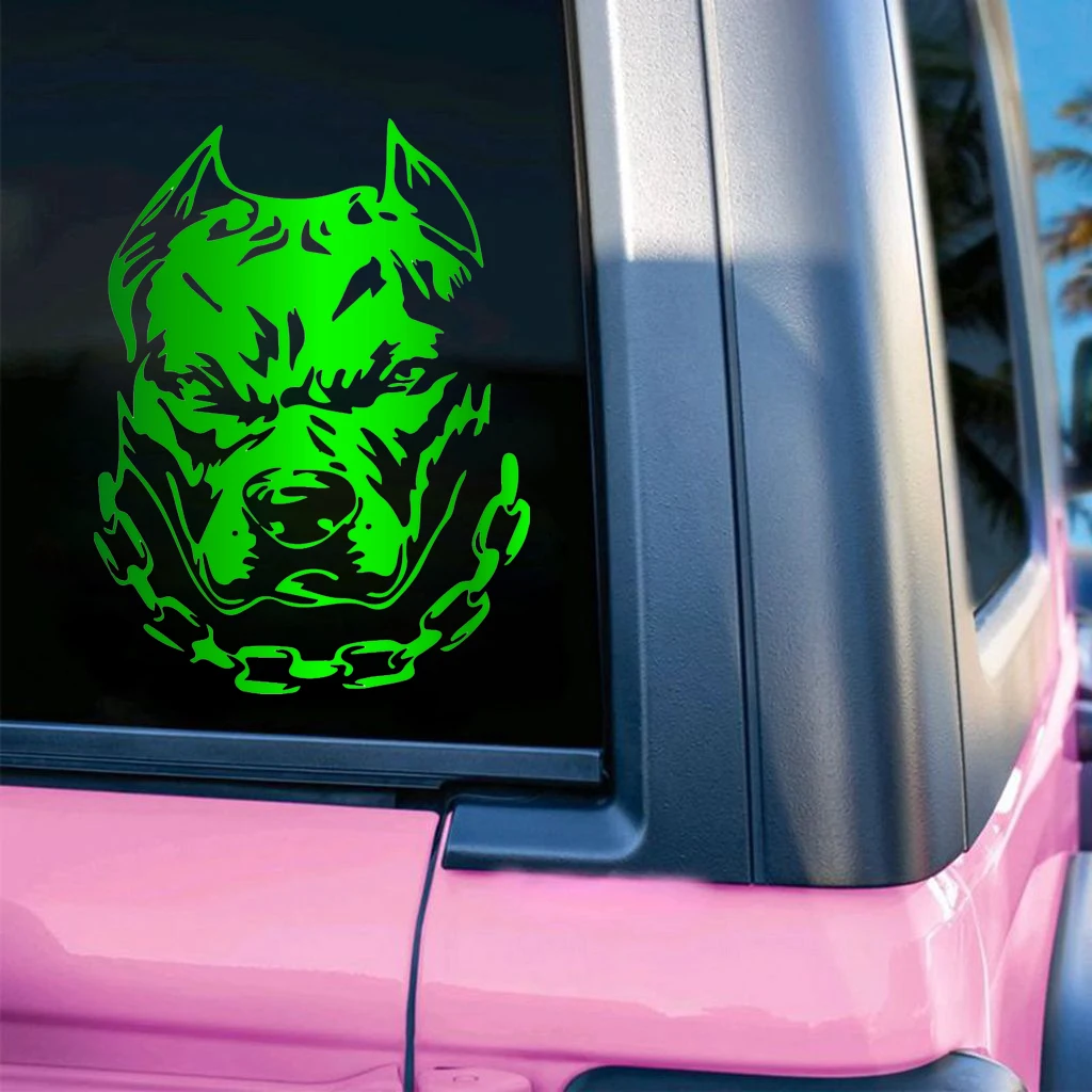 Motorcycle Sticker bulldog Reflective Car styling Moto Auto Decal Funny JDM Vinyl Car Accessories 14.4X19cm