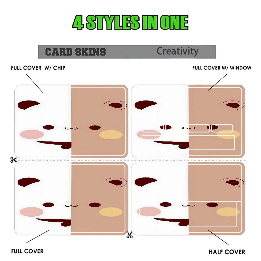 Panda Bubu dudu Credit Card HD Stickers Game Card Decal Card Matte Film Skin Small Chip Waterproof Sticker