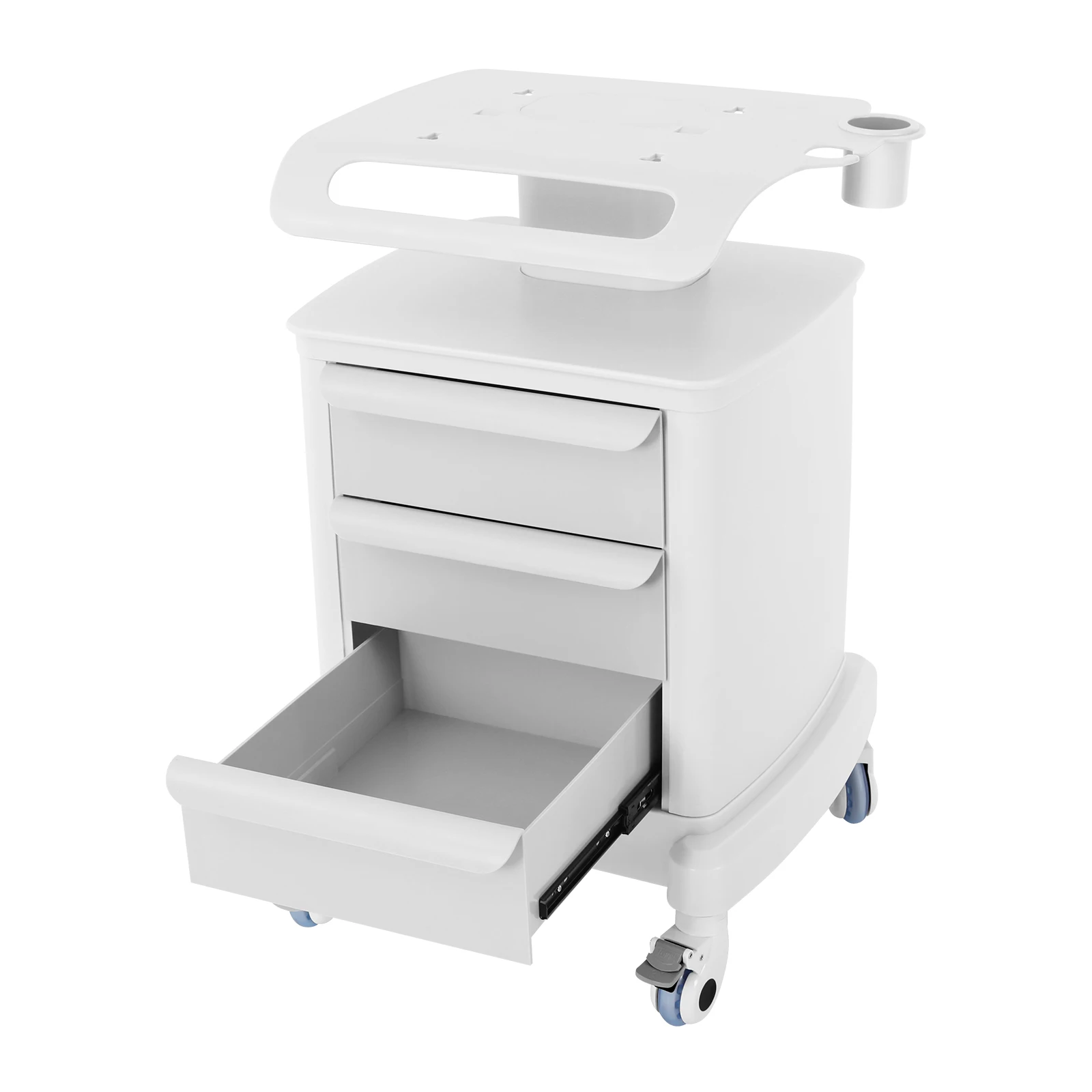 3 layer Beauty Rolling Cart Salon Roller Trolley Cosmetic Instrument Cart SPA Stand Storage Rack For Beauty Machines