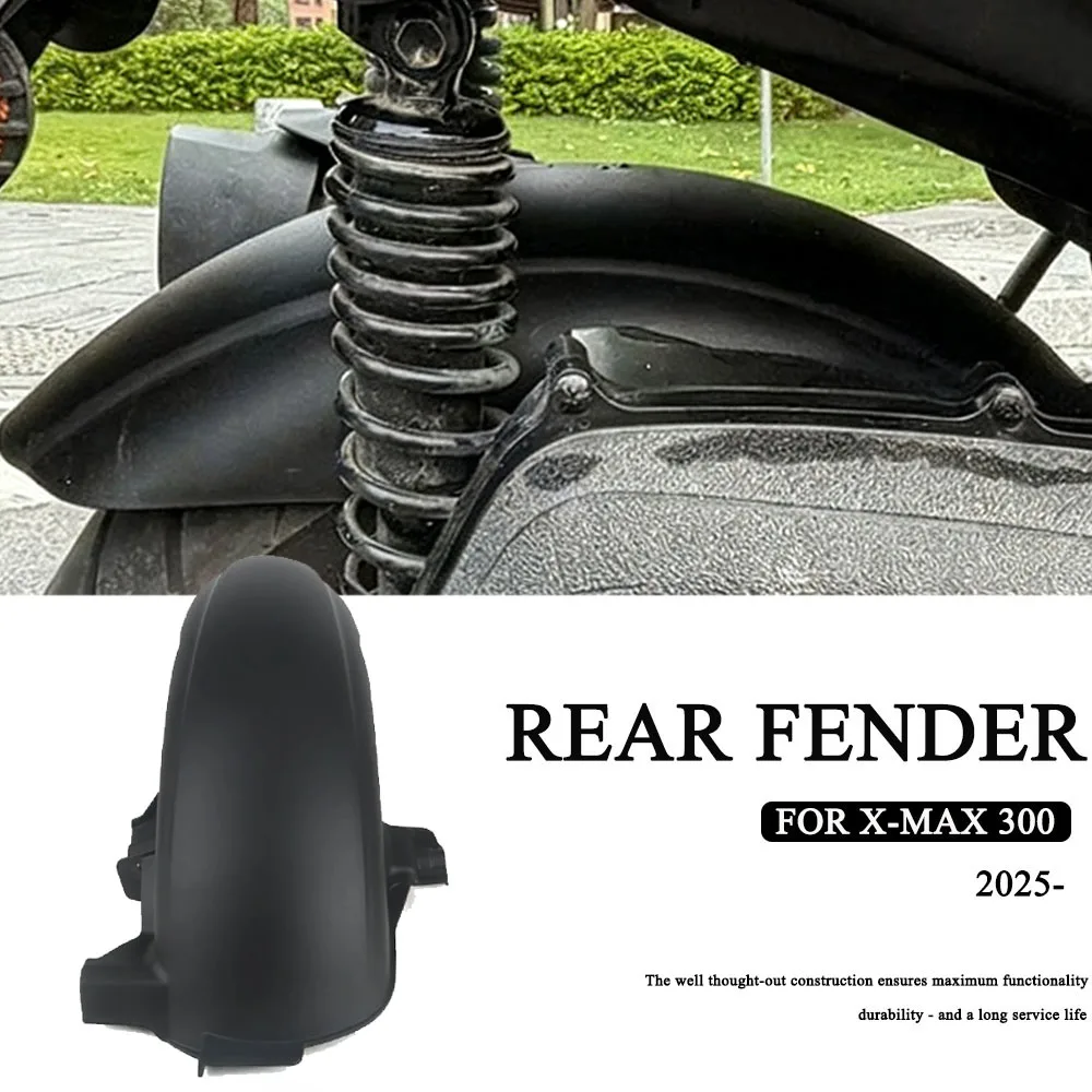 

Motorcycle accessories New Black For YAMAHA XMAX300 XMAX 300 X-MAX 300 V3 2025 Rear Fender Mudguard Splash Guard Hugger Cover