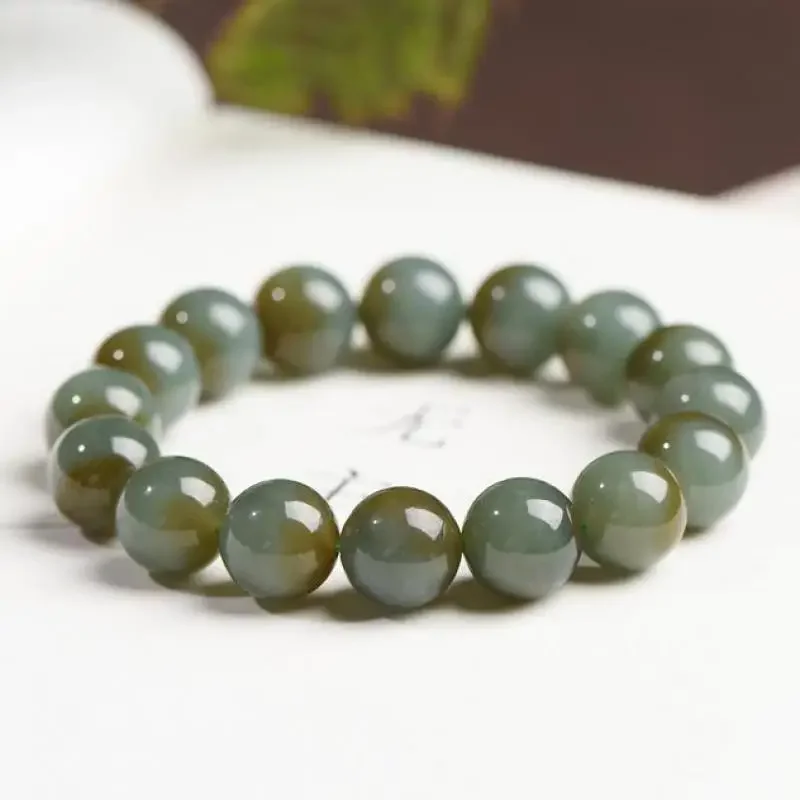 

Natural Nephrite Jade Bracelet Healing Bangle Men Women Fine Jewelry Genuine Chinese Hetian Jade Bracelets Girlfriend Mom Gifts