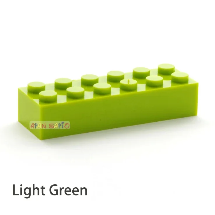 100 stücke 2x6 Dot DIY Bausteine Dicke Zahlen Bricks Pädagogisches Kreative Größe Kompatibel Mit 2456 Kunststoff Spielzeug für Kinder