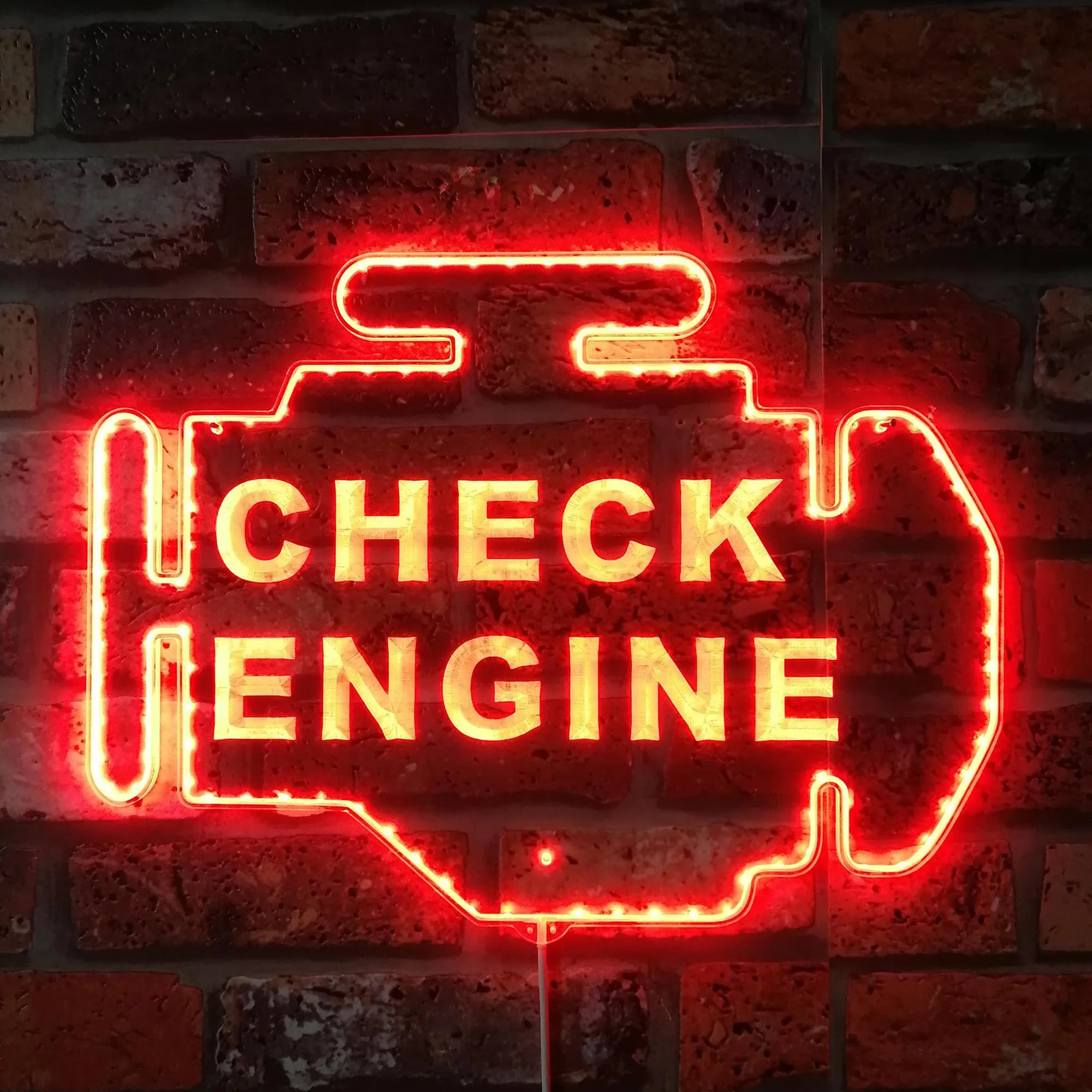 Engine Check Garage Car Repair Glam Led Neon Sign st06-fnd-i0083-c