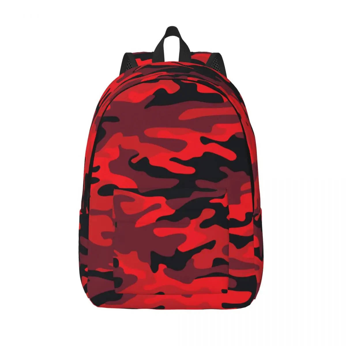 Militarys Red Camouflage Backpack Middle High College School Student Camo Texture Bookbag Teens Daypack Outdoor