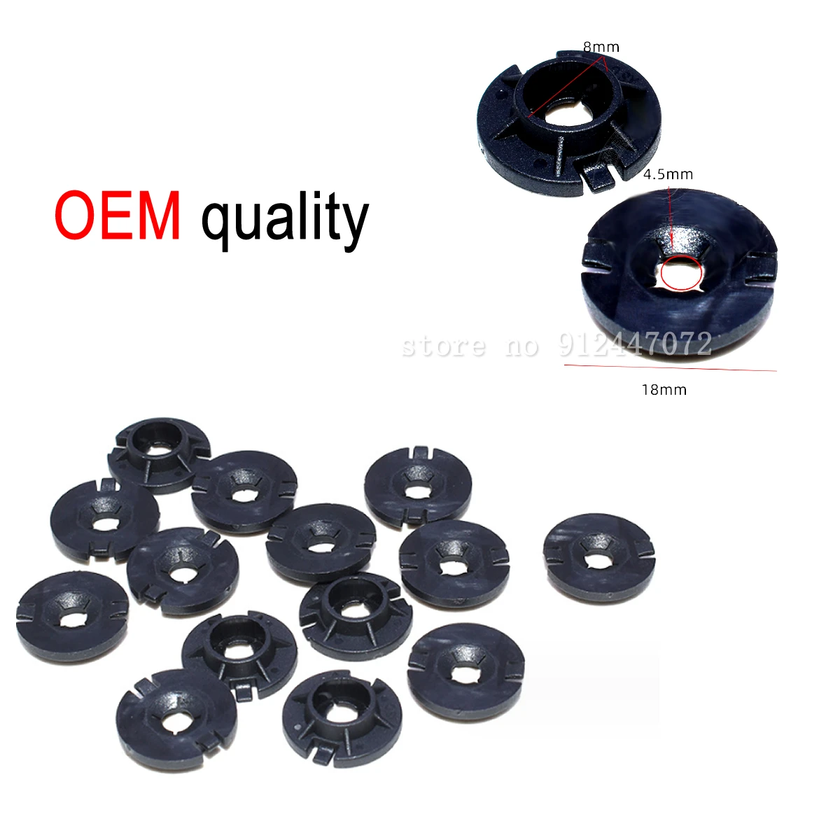 10/100x OEM Wheel Arch Liner Push Nut Clips for Tesla Model Y  Front or Rear 2020-2023 1110713-99-C 111071399C