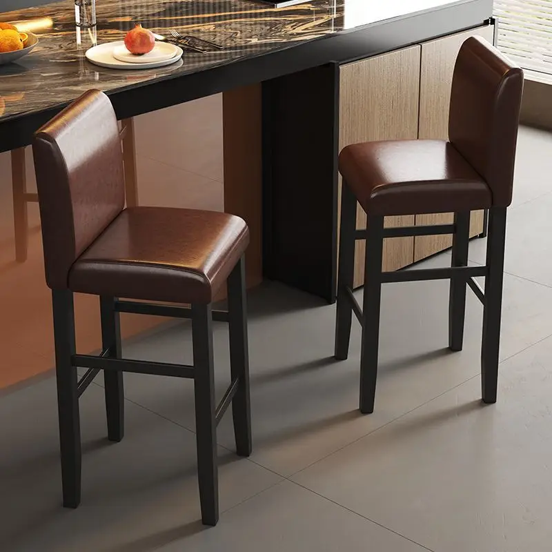 

Барный стул из массива дерева, высокий стул для дома, стул для обеденного стола, стул со спинкой, стул для барной стойки, стул для кассы, высокие стулья