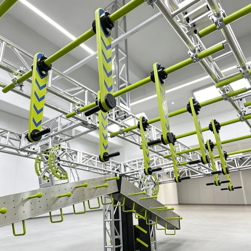 Adjustable Commercial Ninja Warrior Element Spartan Race Obstacle Course Rig for OCR Training Gym Park