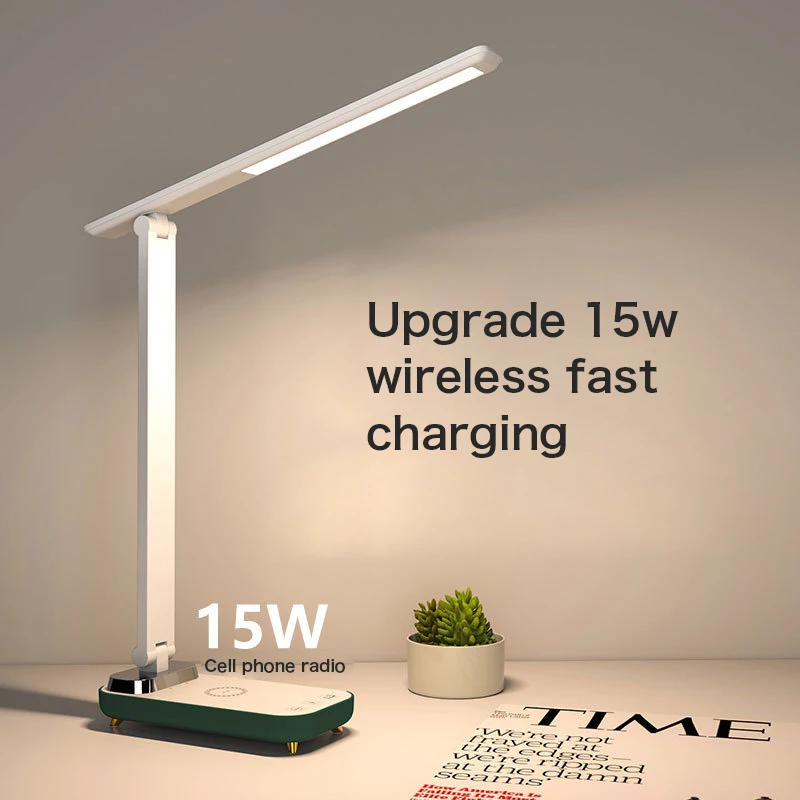 Led Desk Lamp 3 Color Dimmable Touch Foldable Table Lamp Bedside Reading Desk Lamp Eye Protection Night Light USB Chargeable