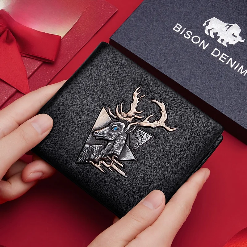 american-leather-wallet-men's-casual-handheld-bifold-ort-sle-busin-card-holder-leather-goods