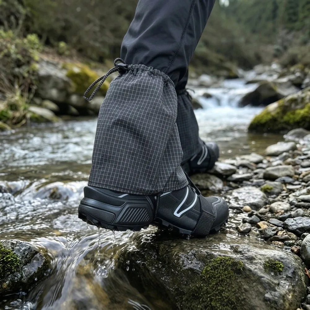 Water Resistant Hiking Gaiters Outdoor Snow Gaiters Shoe Covers And Crampons Gaiters For Snow Hiking Winter Camping Accessories