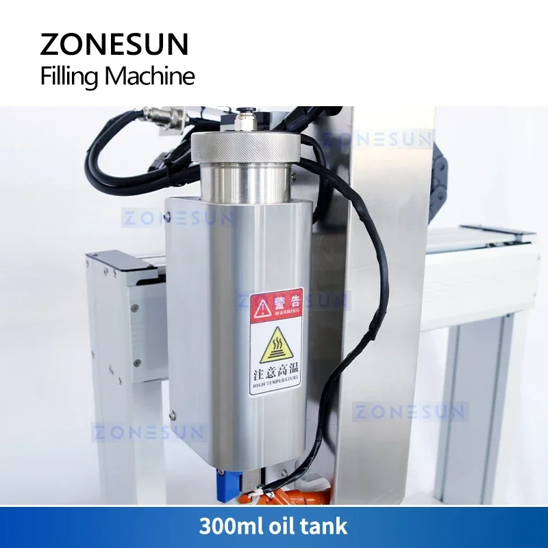 ZONESUN Mesin Pengisian Kartrid Otomatis Pengisi Gerobak Peralatan Pengepakan Cairan Minyak Meja ZS-EL221