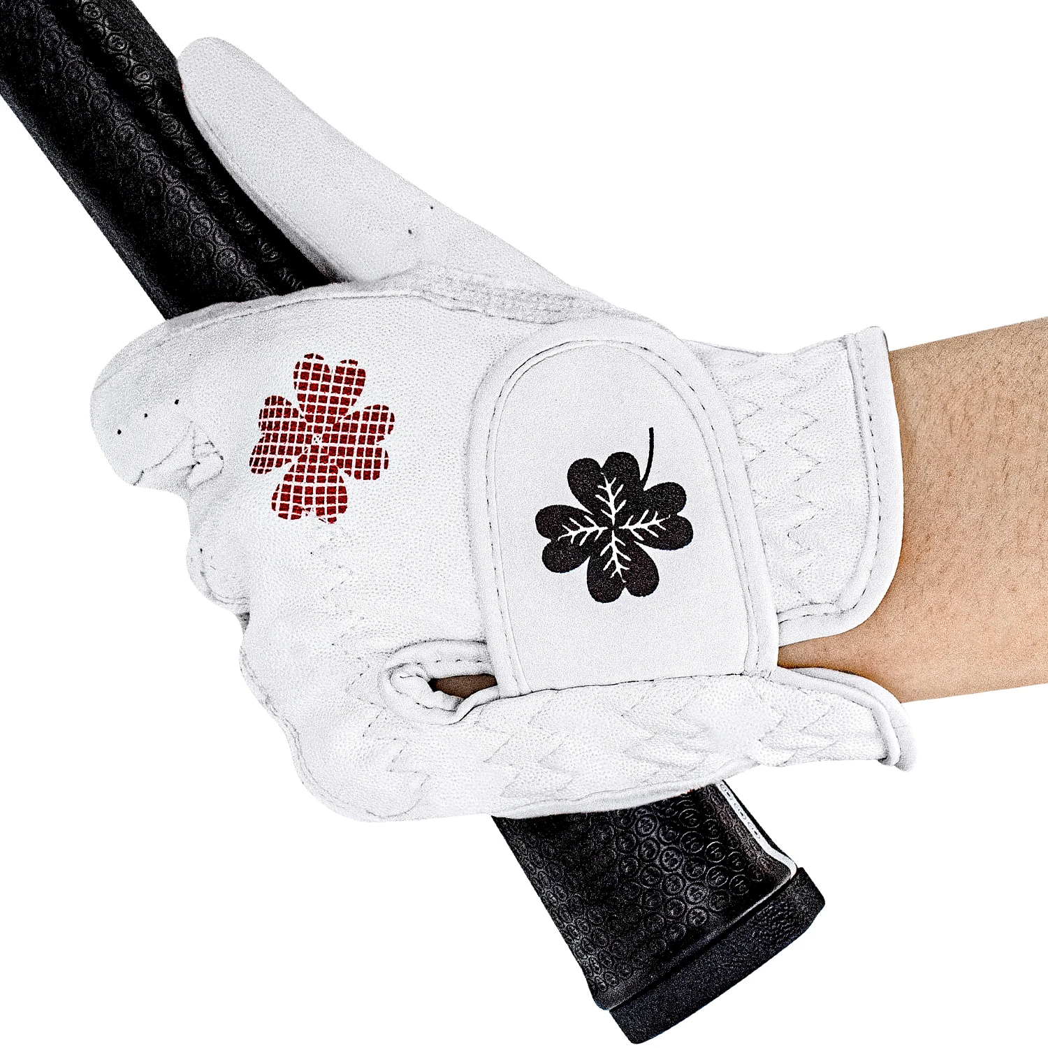 1pc Loving Four-leaf Clover Design Women's Golf Gloves, Crafted from Ultra-Thin Fibers, Breathable and Durable, Left Handed Fit