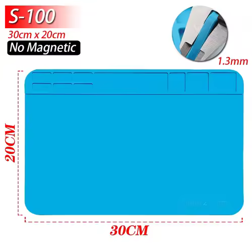 Soldering Station Mat Silicone Work Mat Heat Resistant 932°F Anti-Static Magnetic Mat for Electronic Phone Laptop Watch Repair - Image 12