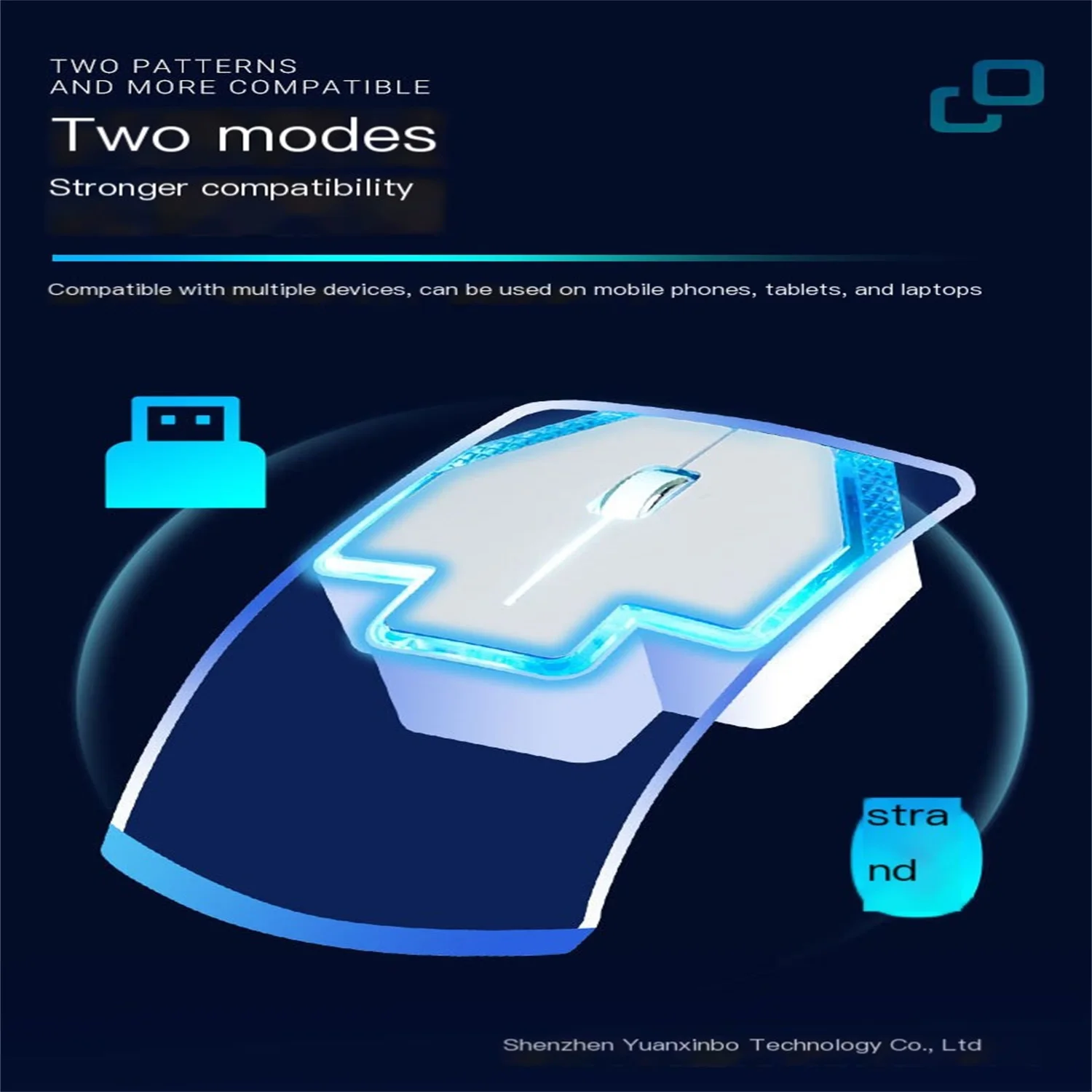 Chuyi transparente sieben farbige leuchtende Maus wiederauf ladbare Bluetooth drahtlose Maus Mode niedlichen stummen ultra dünnen Werbe geschenk