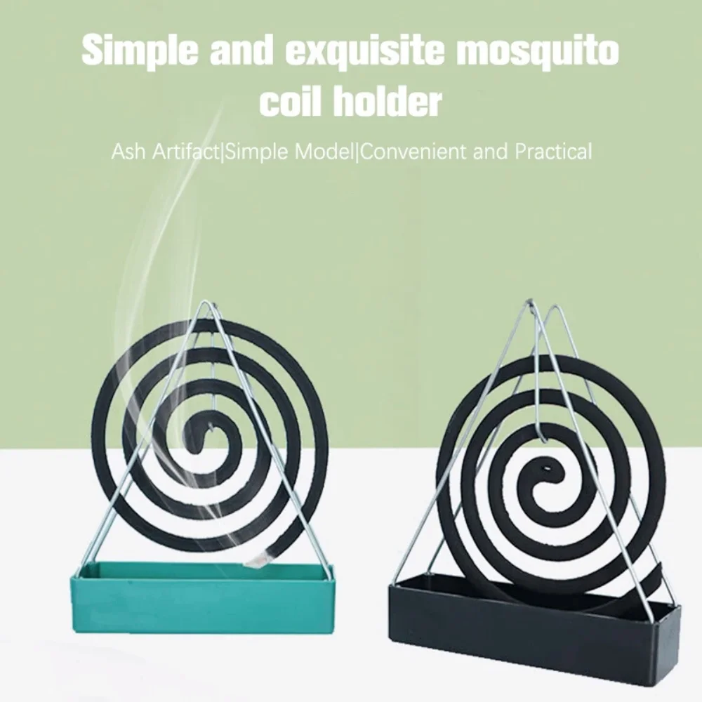Anti-scald Iron Art Mosquito Coil Holder Stands Creative Triangular Shaped Incense Burner Modern Repellent Stand Household Parts