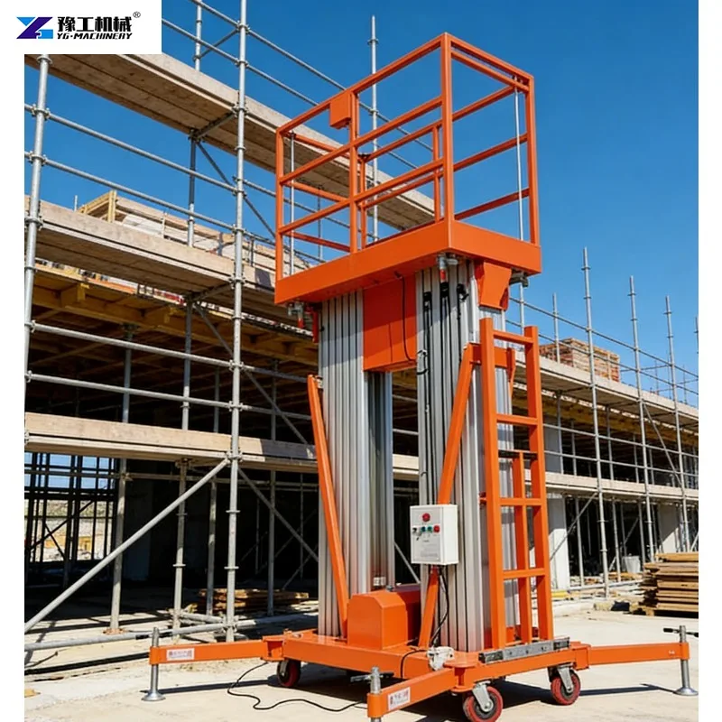 High Cost-performance, Safe and Reliable Aluminum Alloy Mast-type Lifting Platform with Simple Operation