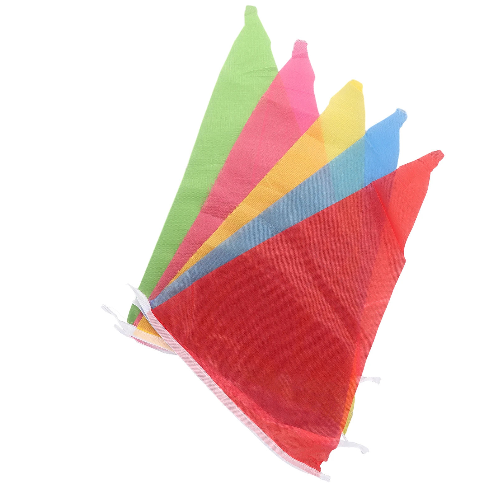 Hot New High Quality Flags Optional Color Easily Cleaned Taffeta Used Again Outdoor Triangle Flags 100M Decor Festival