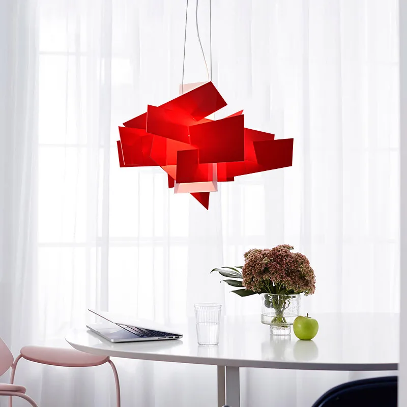 Imagem -03 - Replica Foscarini Lâmpada Grande Bang Empilhamento Criativo Pingente Luzes Decoração da Arte D65cm 95cm Led Suspensão Pingente Lâmpada