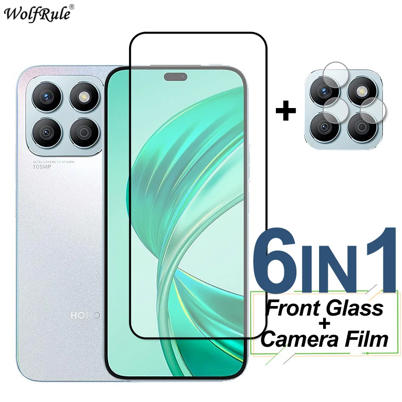 

Полное покрытие из закаленного стекла для Honor X8b Защитная пленка для экрана Honor X8b Защитная пленка для объектива камеры телефона для Honor X8b X8a X8