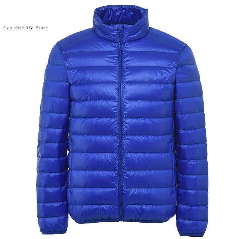 Autumn and Winter Light and Thin Standing Collar Short Slim Fit and Warm Down Jacket Coat Men