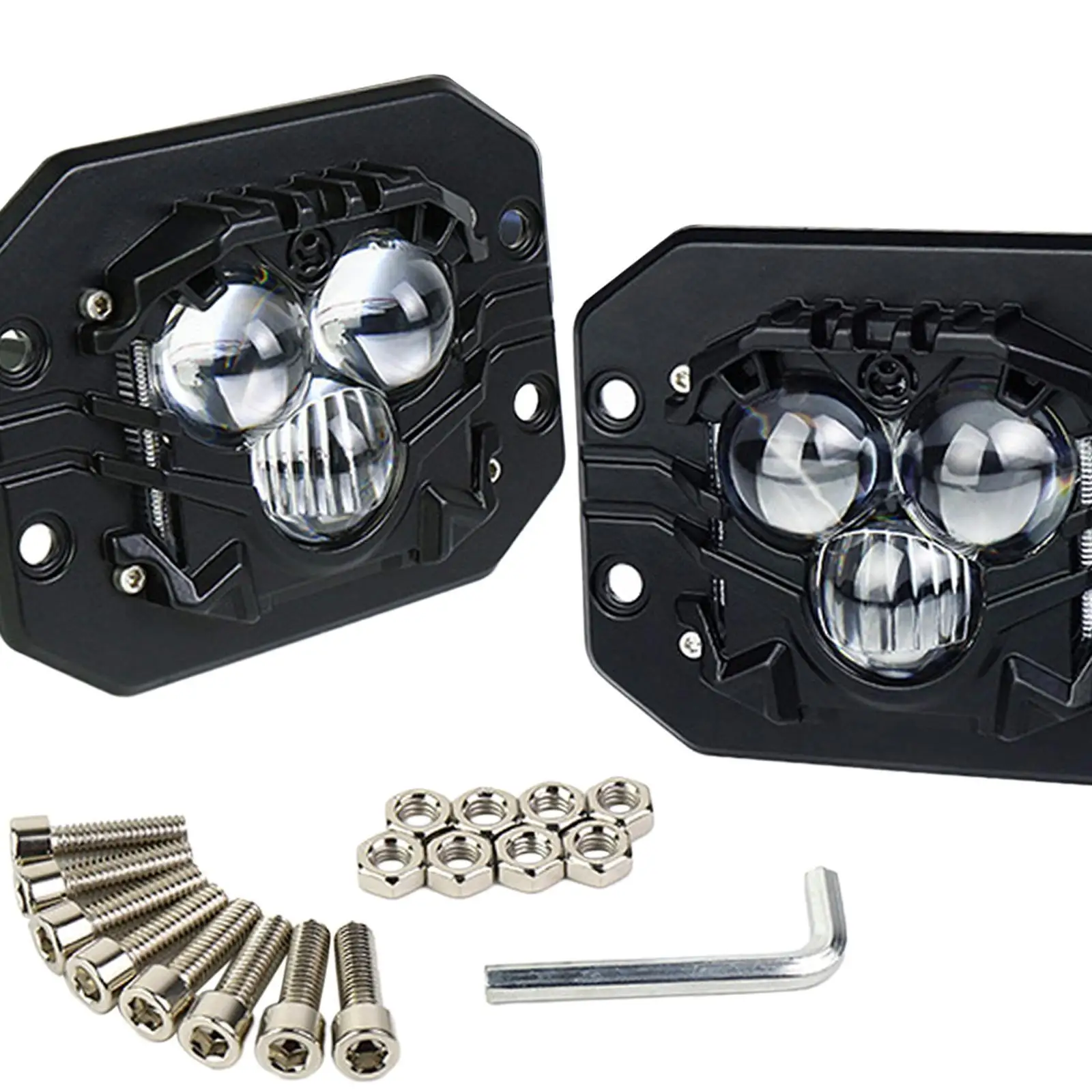 Światło pojazdowe, oświetlenie samochodowe, wodoodporne, oświetlenie dachowe, uniwersalne, 6070K, SUV, UTV, ciężarówka, światło robocze, 3500LM