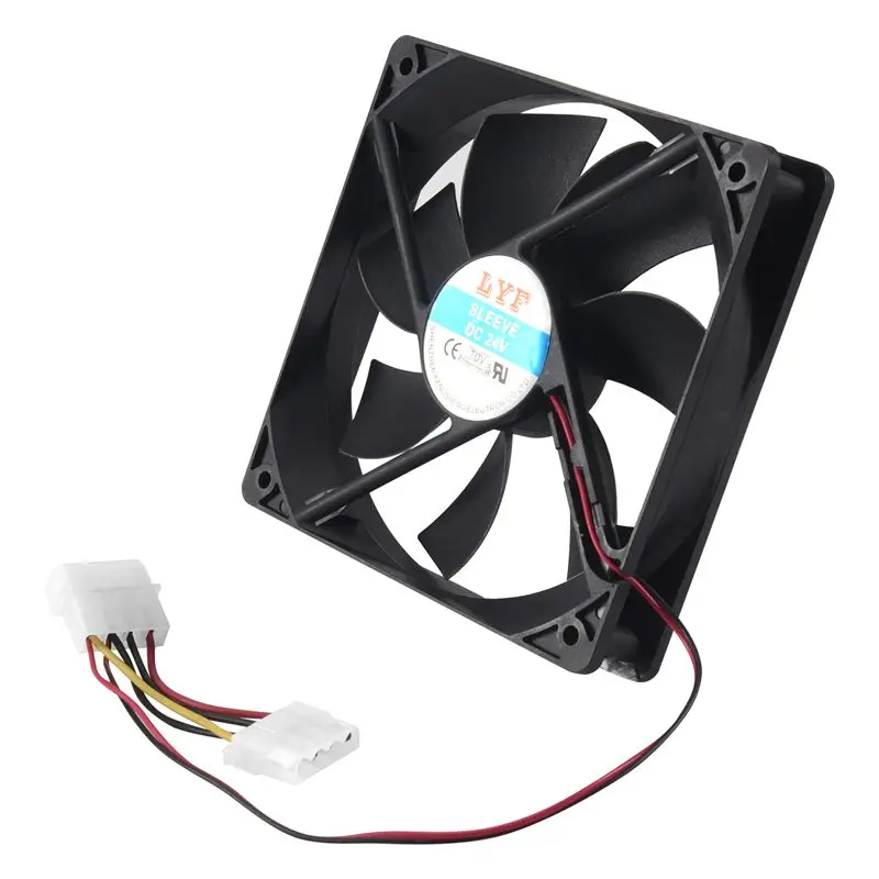 120Mm X 25Mm DC 24V 4Pin Sleeve Bearing Computer Case Cooling Fan-A27I