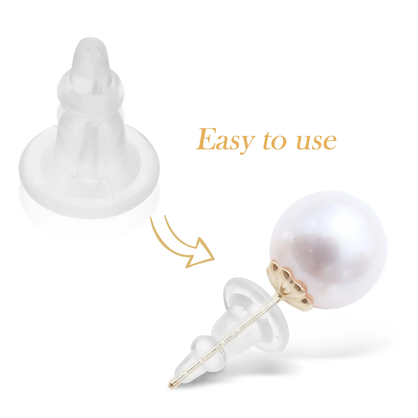 50 قطعة حلق سيليكون ظهورهم للأزرار استبدال دائم الأذن المقابس قفل السدادات النساء مجوهرات اكسسوارات Diy بها بنفسك