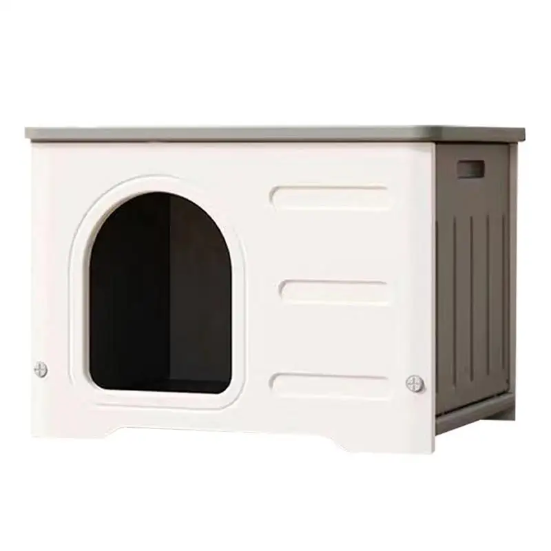 

Large Dog House Outdoor Waterproof Pet Cave PP fully surrounded pet house pet shelter all seasons for Small Medium Large pets