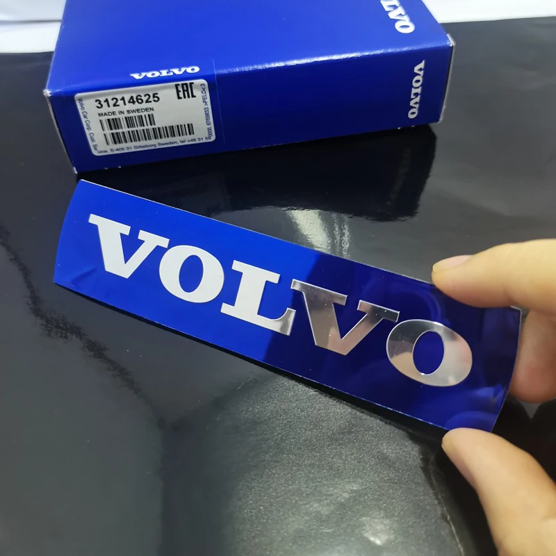 سيارة الجبهة مصبغة الجذع لاصق الشعار اكسسوارات الديكور لفولفو Rdesign Polestar AWD V50 S60 XC60 S40 XC40 XC90 V60 S80 S90 #3