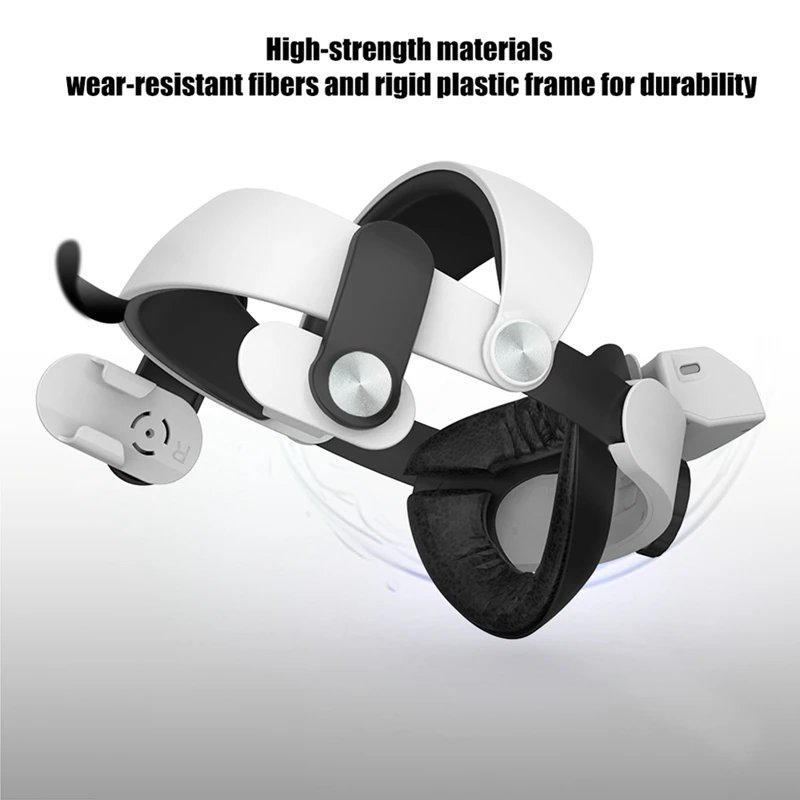 Ремешок на голову для Meta Quest 3/Quest 3S, 6000 мАч, аккумулятор, съемная зарядка, универсальное снижение веса, аксессуары VR