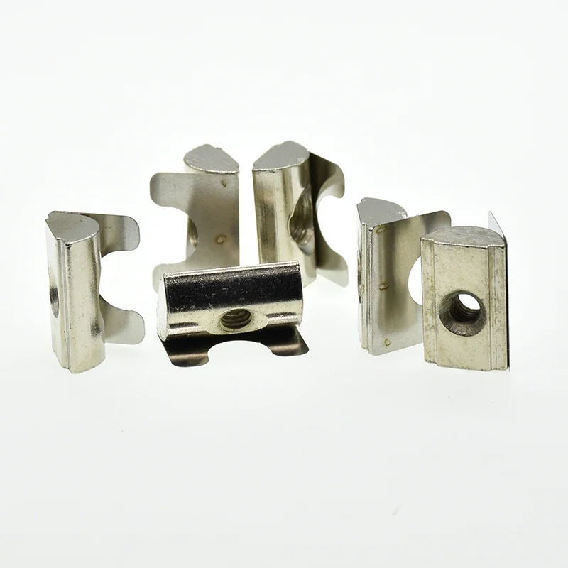 Drop in T Nut with Spring Sheet for Aluminum Extrusion with Profile 3030/4040/4545 Series