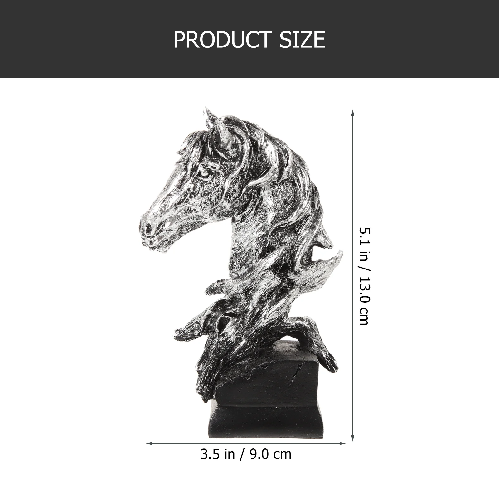 

Mini Horse Head Desktop Decoration Exquisite Handmade Resin Art Delicate Table Ornament Office Home Decoration Unique Gift