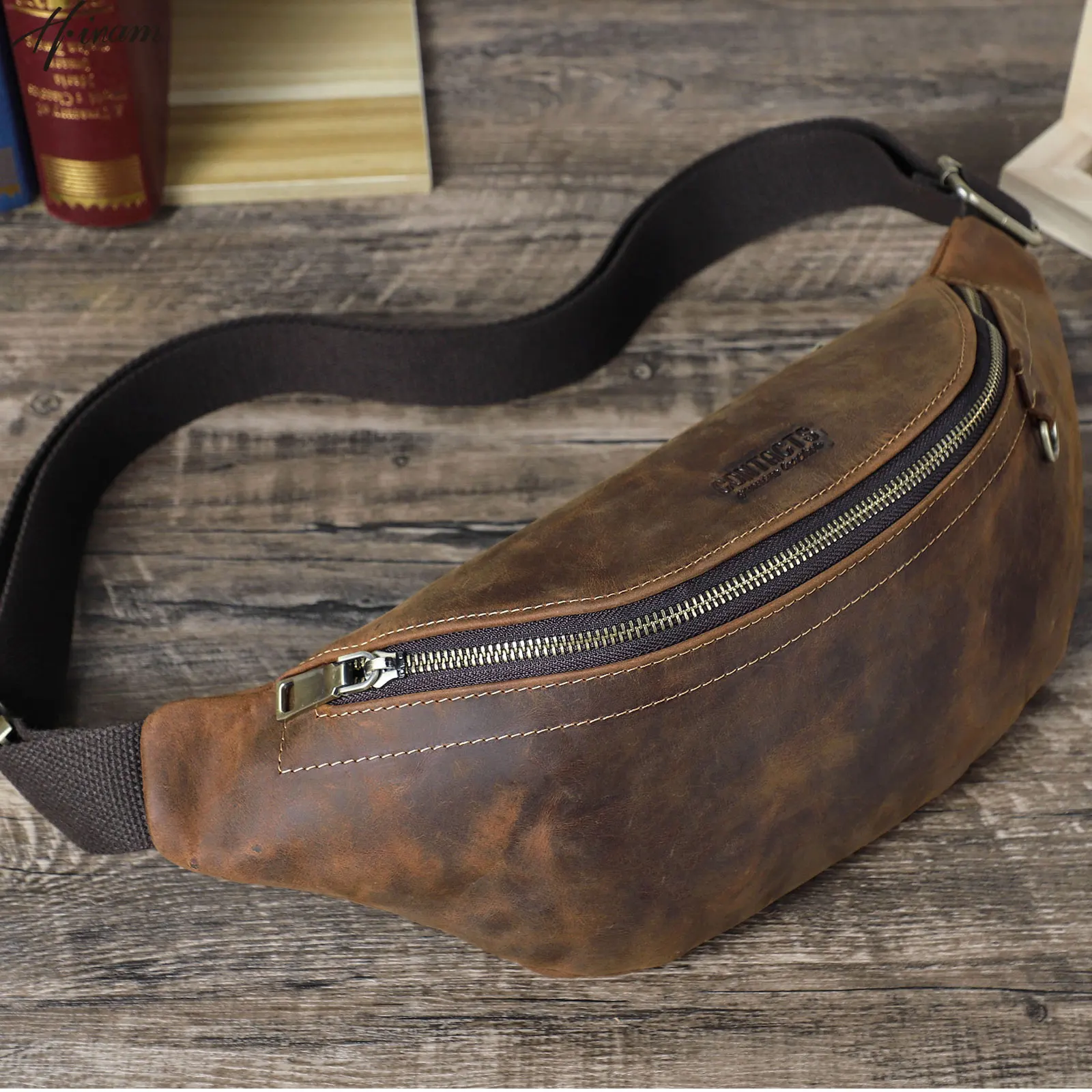 Timeless Vintage-Inspired Casual Large-Capacity Multi-Functional Men's Waist Pack, Complete with Multiple Pockets