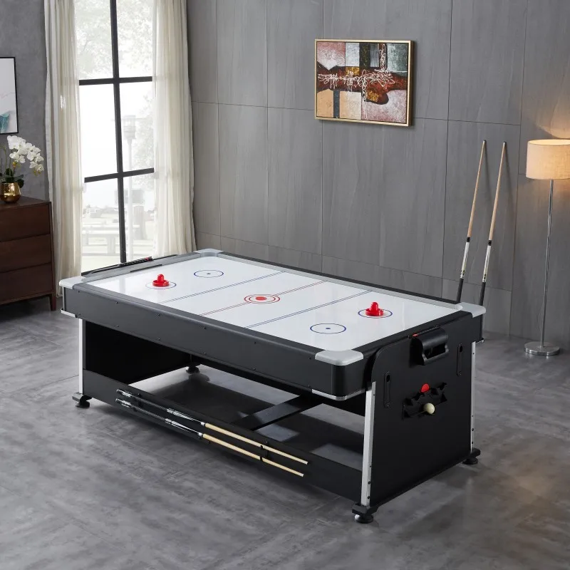 Billiard table household standard American black eight multi-function hockey table indoor commercial marble billiard table