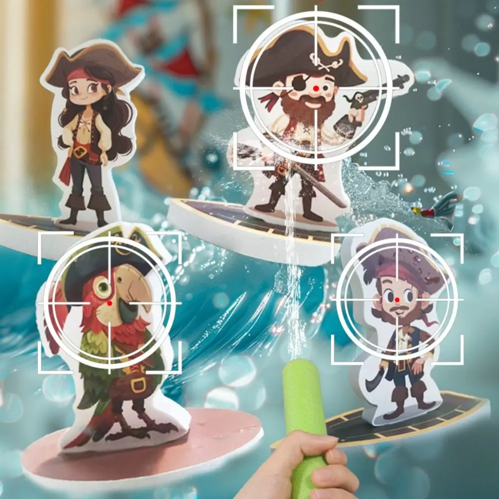 EVA-materiaal Waterspeelgoed voor kinderen Waterspelpuzzel Ontwerp Badkamerspeelgoed Baden Plezier Strike Pirates Babybadspeelgoed