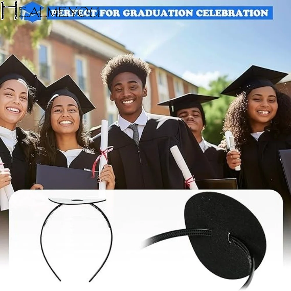Invisible Graduation Cap Headband Non-Slip Creative Anti-fall Hairband Firm Design Protective Hairstyle Hat Accessories