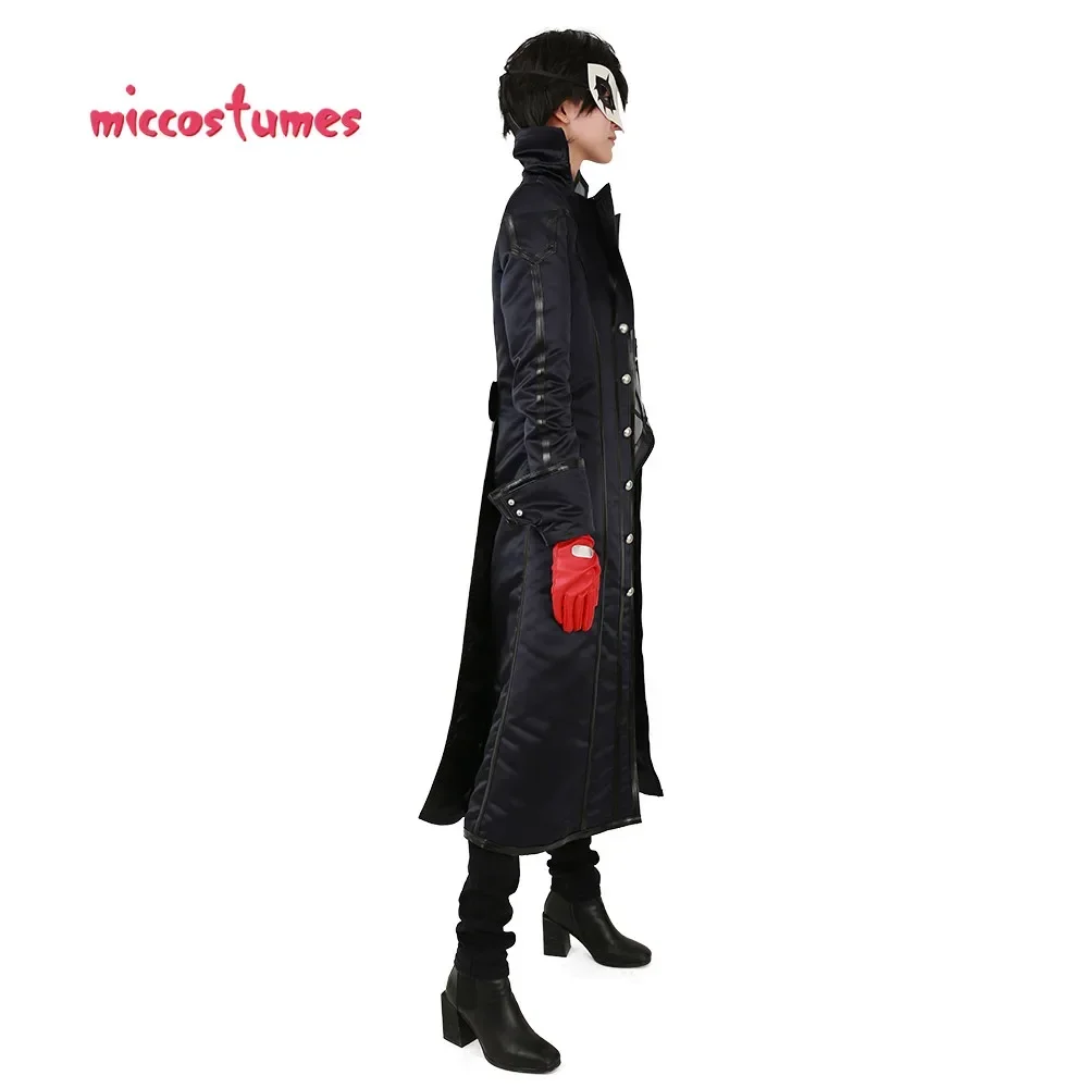 Miccostumes Men's Joker Cosplay Men's Anime Costume Coat Shirt Gloves and Eye Covering for Thief Cosplay Costume image 3