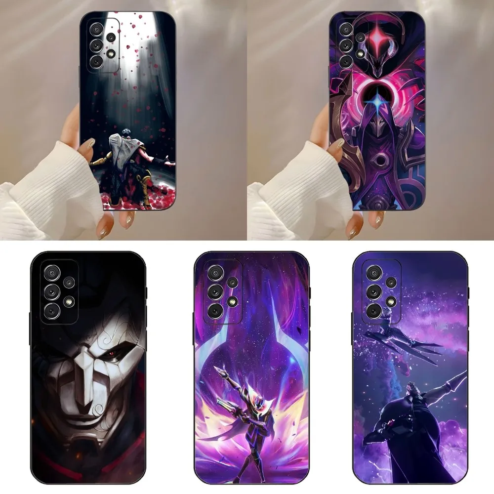 L-LOL K-Khada Jhin V-Virtuoso Phone Case For Samsung Galaxy A91,A80,A73,A72 ,A71,A53A52,A32 ,A31A22,A21s,A20,Black Cover